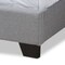 Baxton Studio Brady Modern Light Grey Upholstered Queen Size Bed 149-8939 - alternate 2